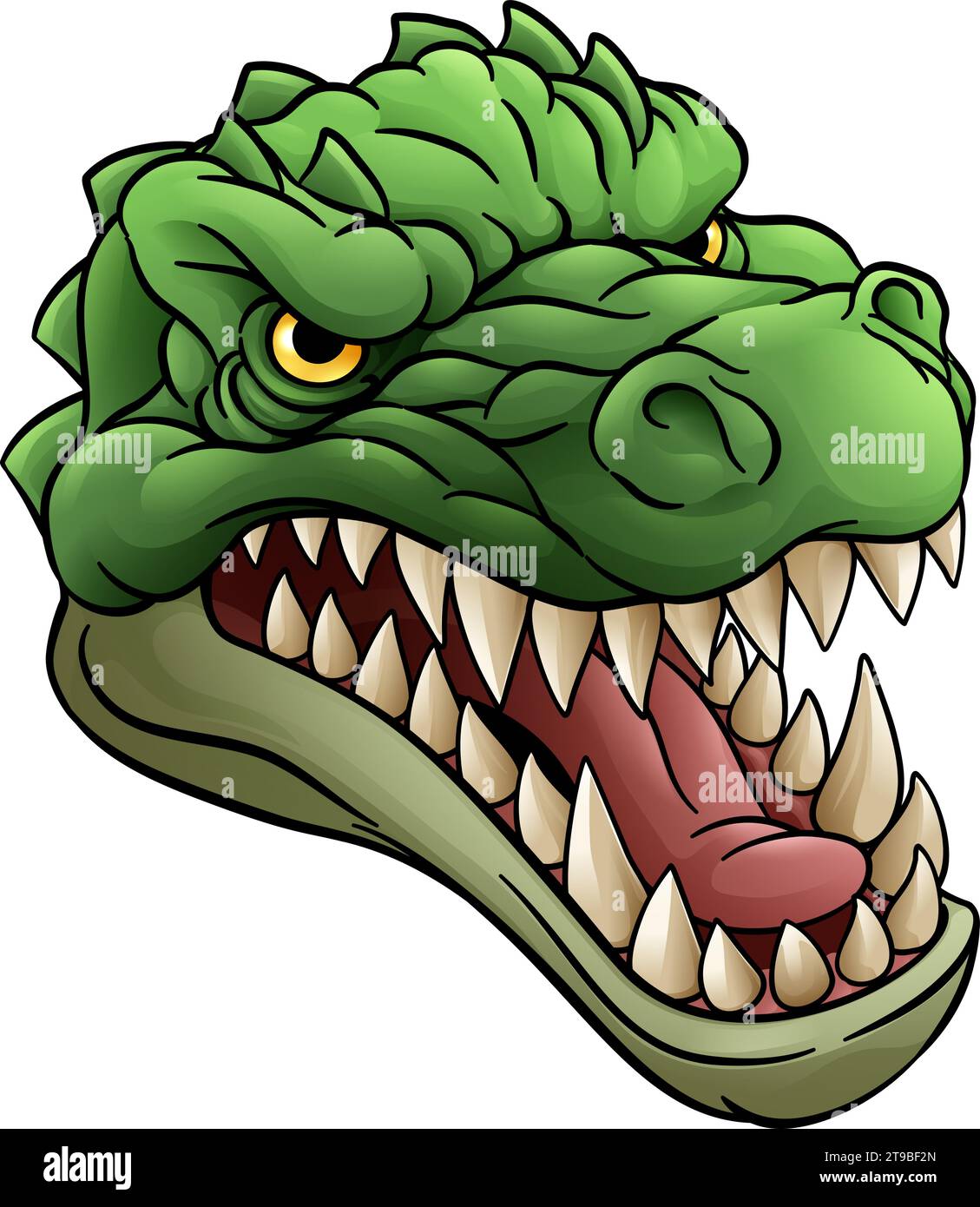 Crocodile Alligator Cartoon Lizard Dino Monster Stock Vector Image