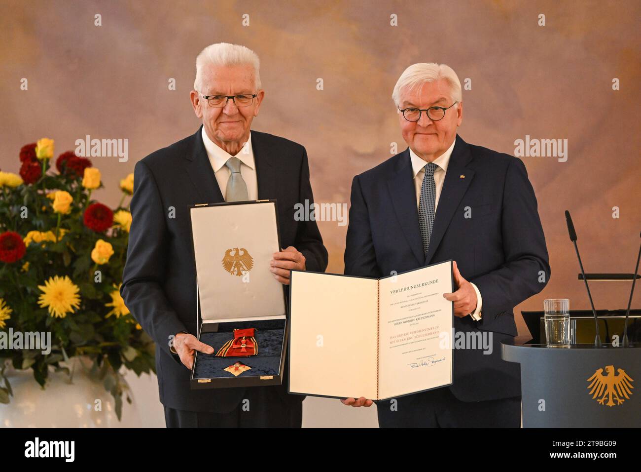 Berlin, Deutschland 24. November 2023 Ansprache vom Bundespräsidenten