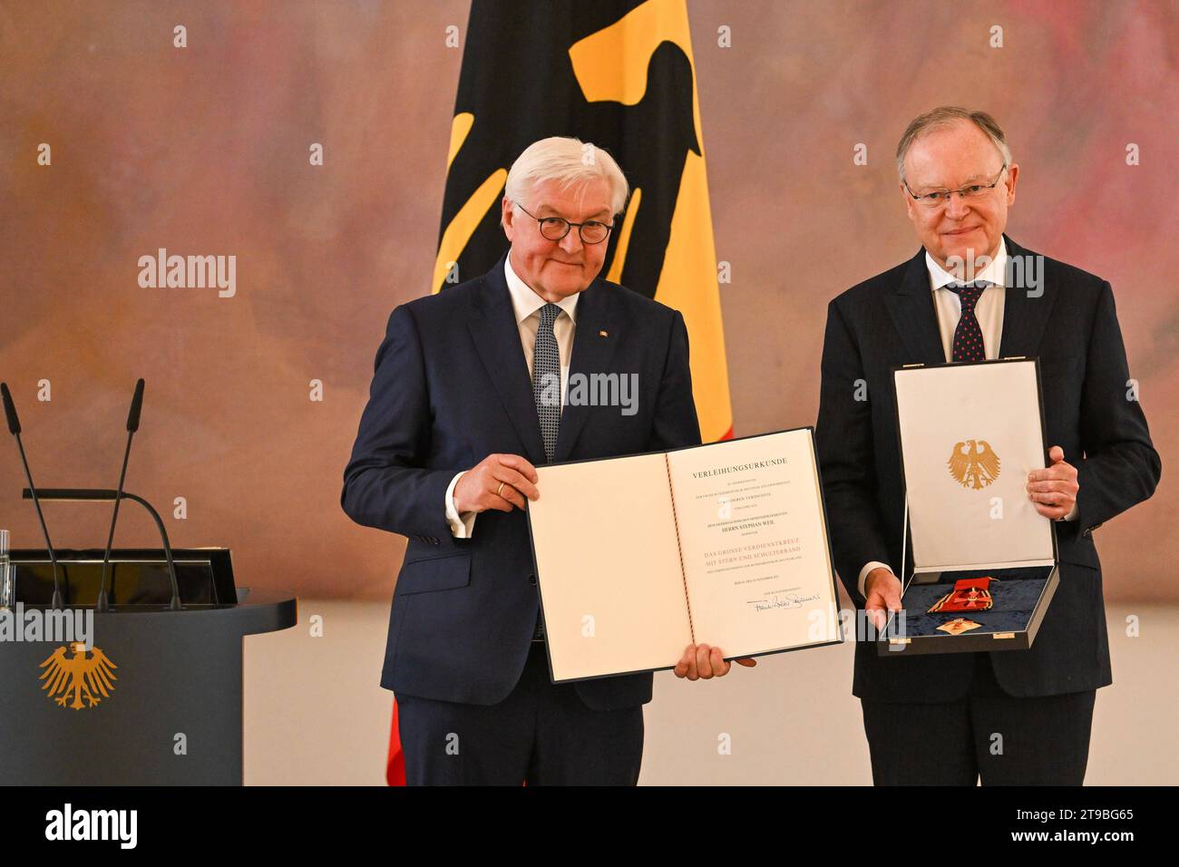 Berlin, Deutschland 24. November 2023 Ansprache vom Bundespräsidenten