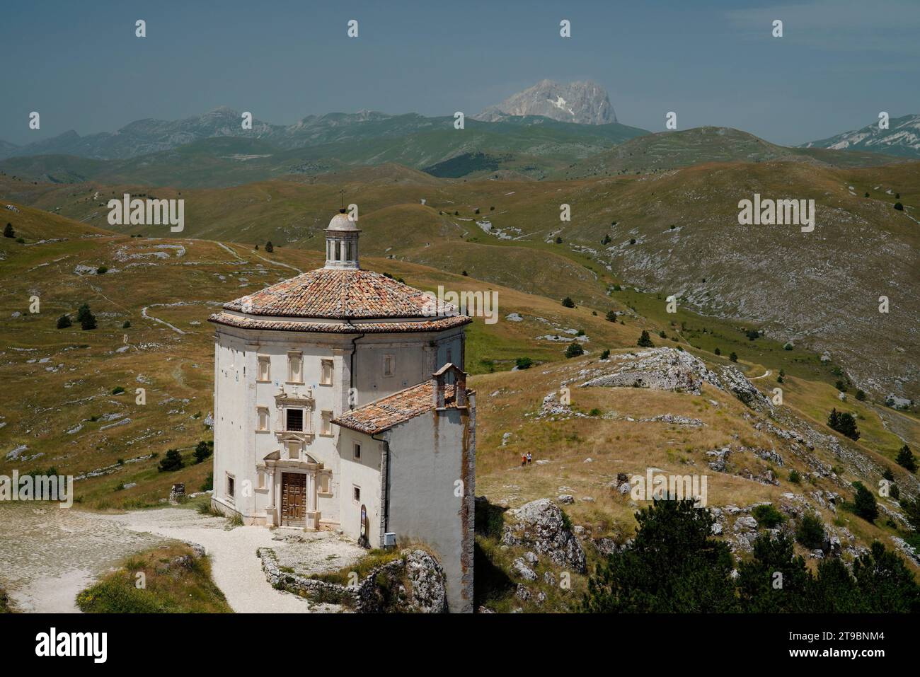 Chiesa di Santa Maria della Pieta,Rocca Calascio,Province of L' Aquila,Region of Abruzzo Stock Photo