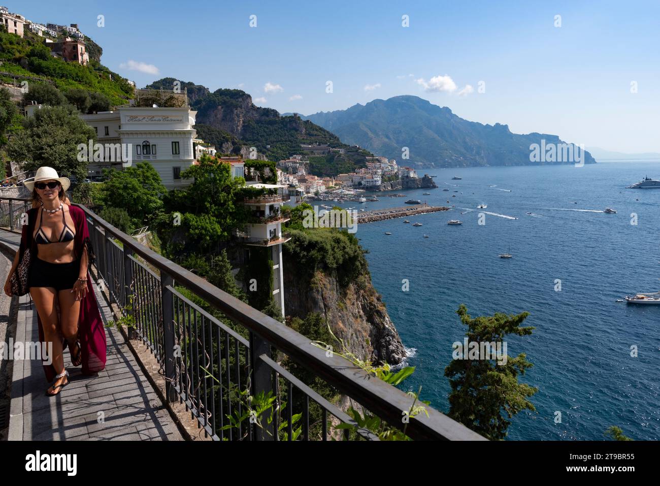 Vista of the Amalfi Coast in summer, Italy Stock Photo - Alamy