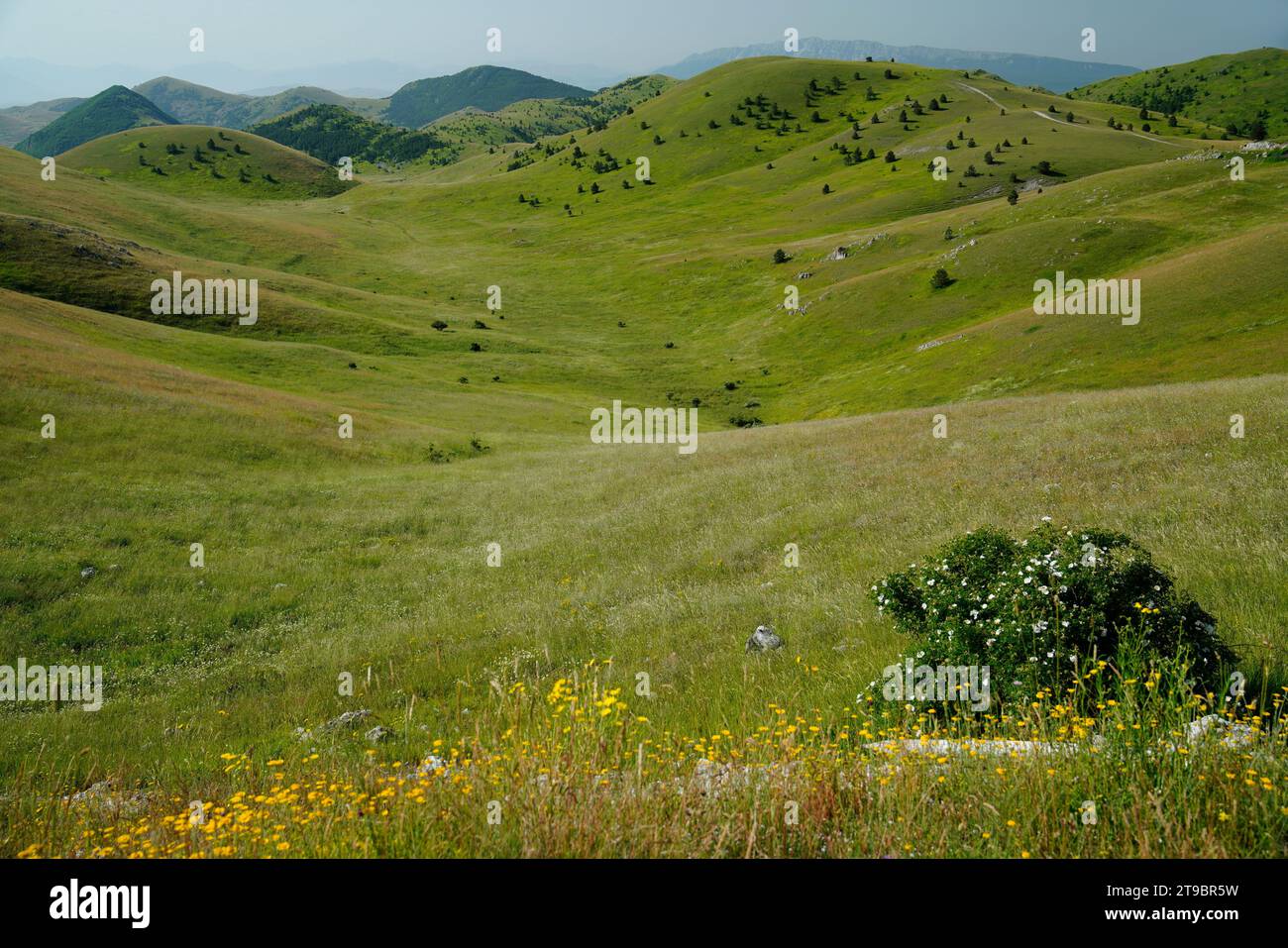 Litlle Tibet,Gran Sasso and Monti della Laga National Park,provinces of Teramo, L'Aquila, Pescara, Abruzzo region, Italy Stock Photo