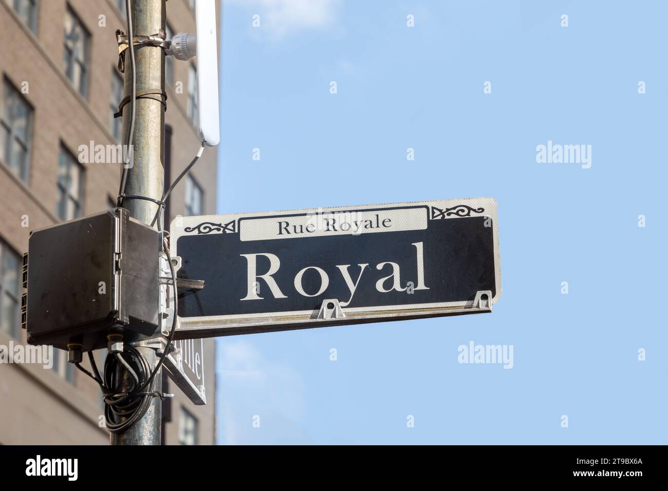 street name Royal - rue Royale in the french quarter in New 