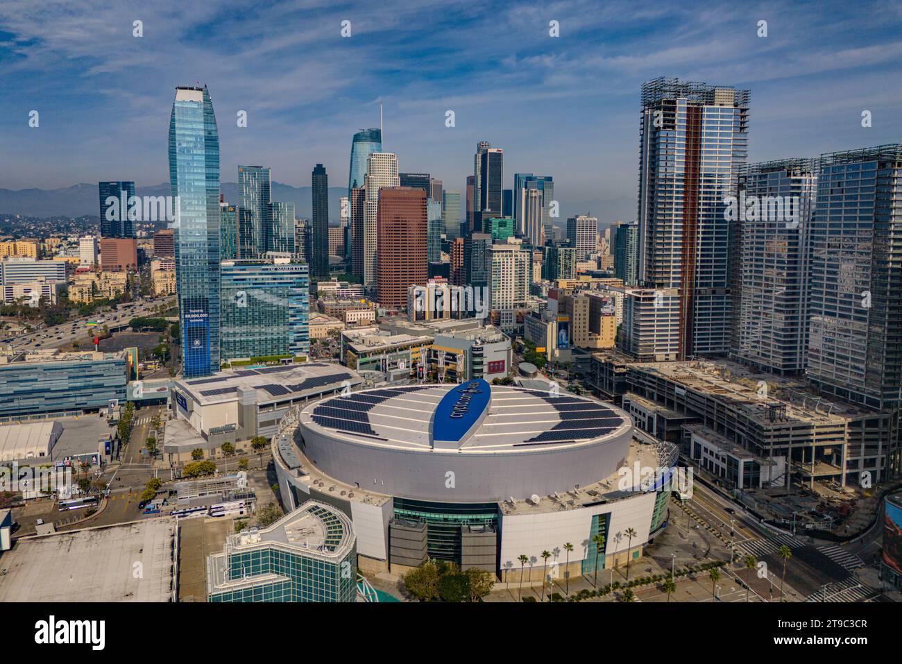 Crypto.com Arena in Downtown Los Angeles aerial view - LOS ANGELES, UNITED  STATES - NOVEMBER 5, 2023 Stock Photo - Alamy