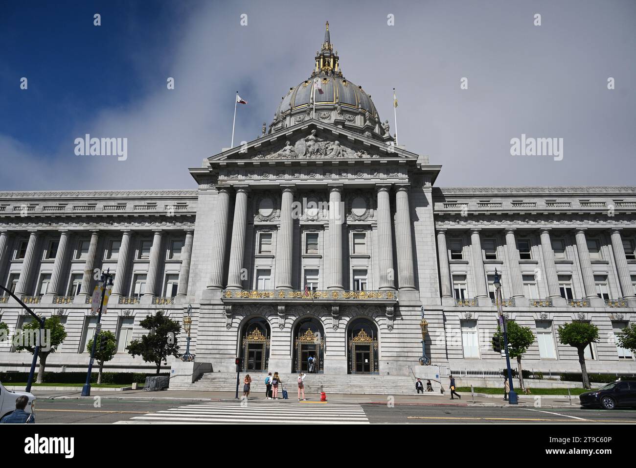 San Francisco, CA, USA - July 26, 2023: San Francisco City Hall is the seat of government for the City and County of San Francisco, California. Stock Photo