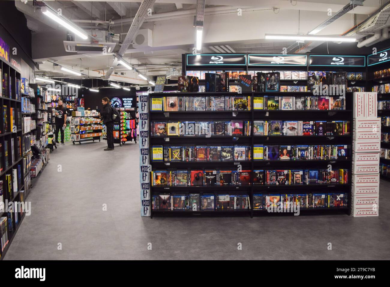 London, UK. 24th November 2023. Shelves at the iconic entertainment