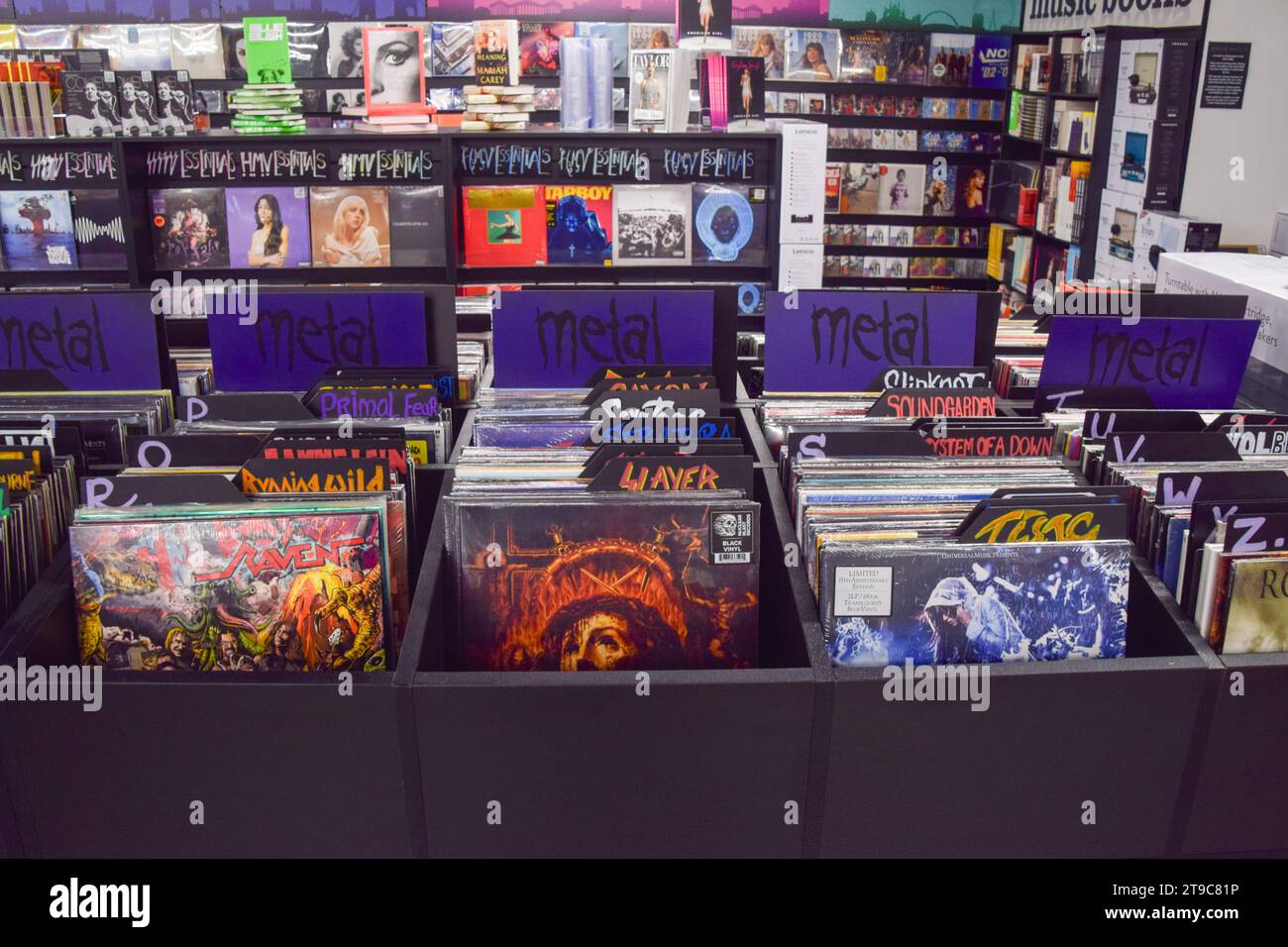 London, UK. 24th November 2023. Shelves at the iconic entertainment