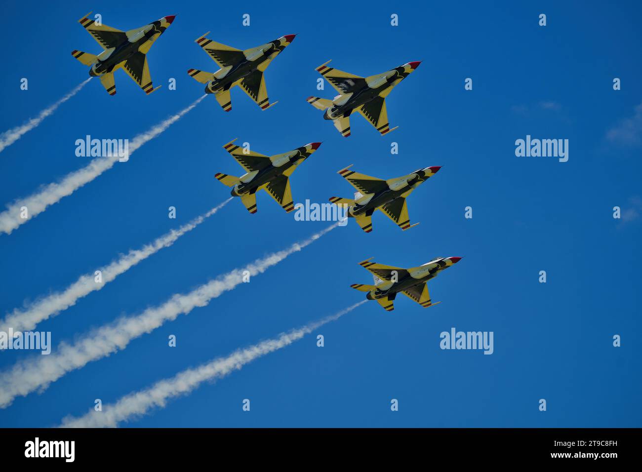 Augusta,GA,USA: May 13,2023- Scintillating aerial acrobatics demonstration by US Air Force Stock Photo