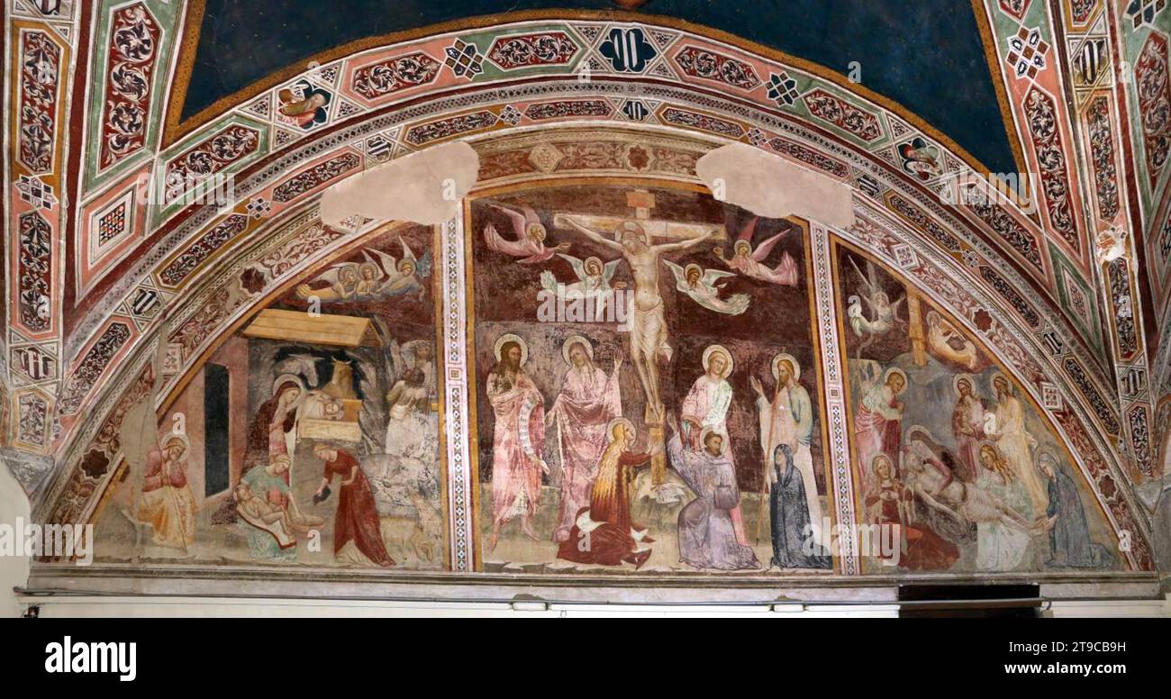 Nativity, Crucifixion, and Mourning of Christ c. 1390 by Giovanni Di ...