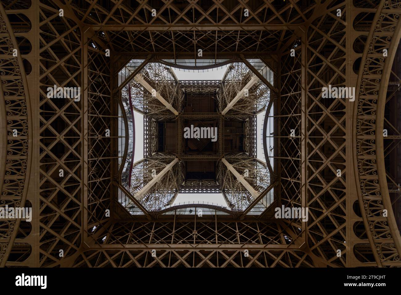Eiffel Tower Structure Design Details Stock Photo