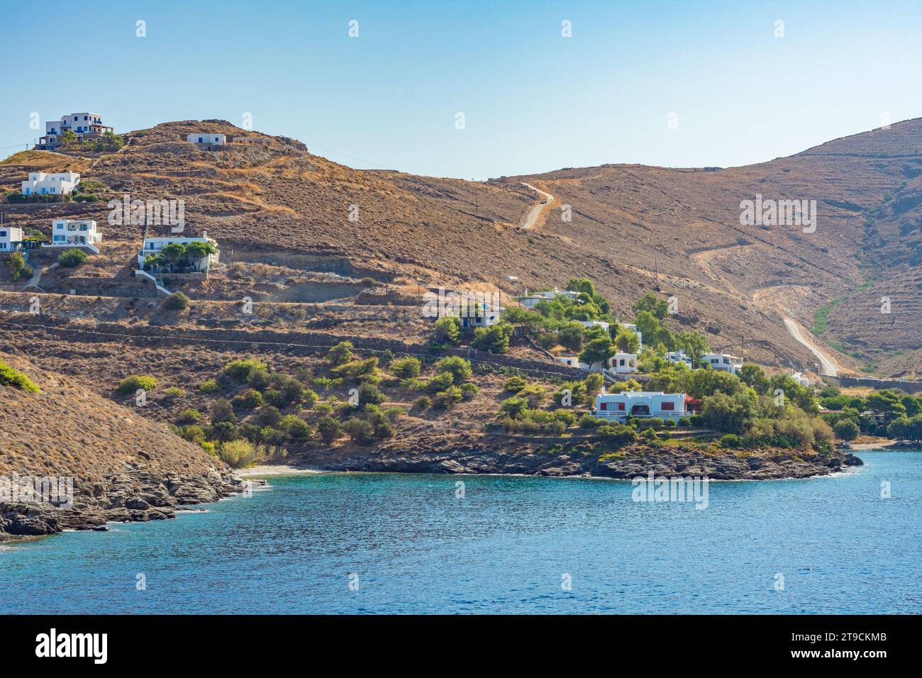 Coastal view of Serifos island, Greece Stock Photo