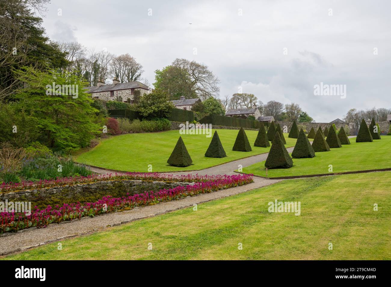 Plas Cadnant Hidden Gardens, Menai Bridge, Anglesey, North Wales. Stock Photo