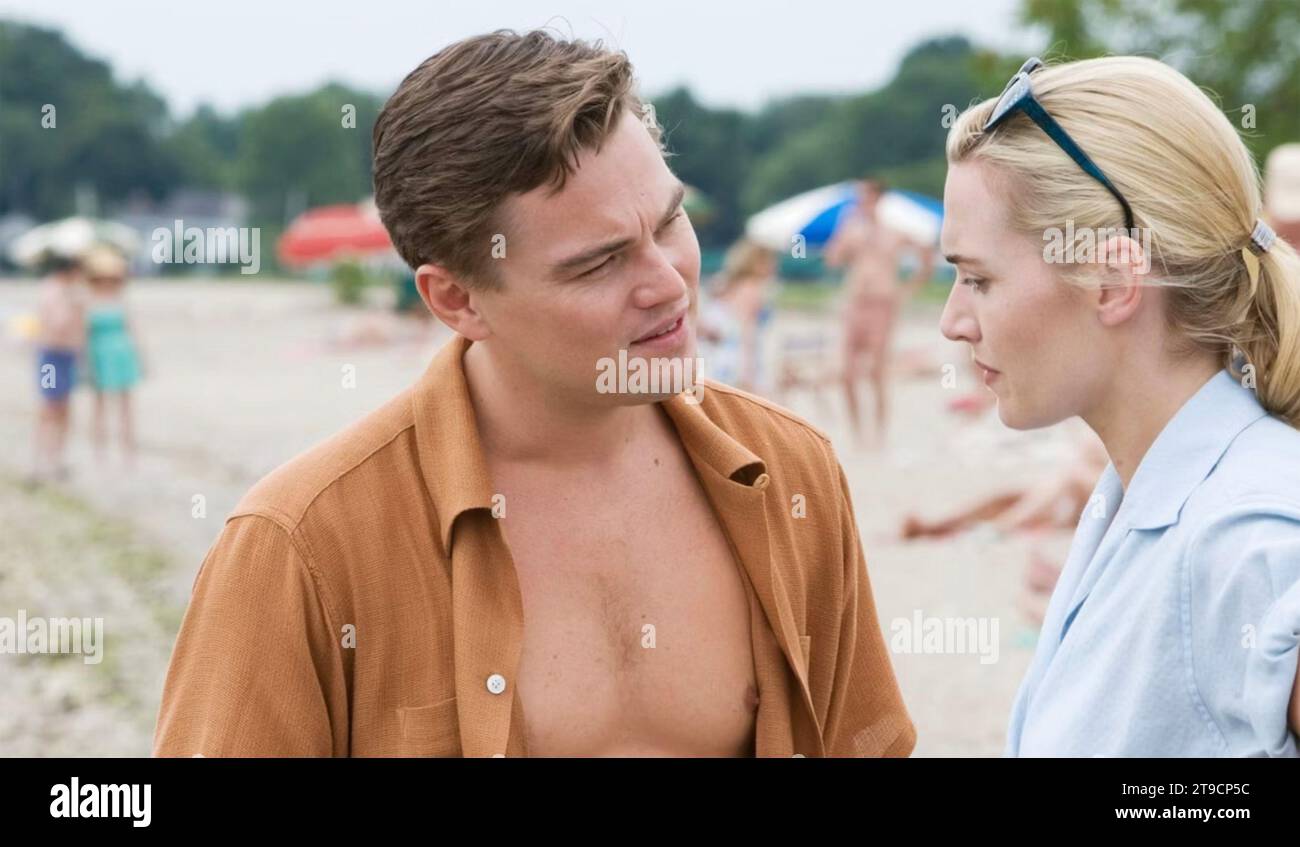 REVOLUTIONARY ROAD  2008 Paramount Pictures film with Kate Winslet and Leonardo DiCaprio Stock Photo