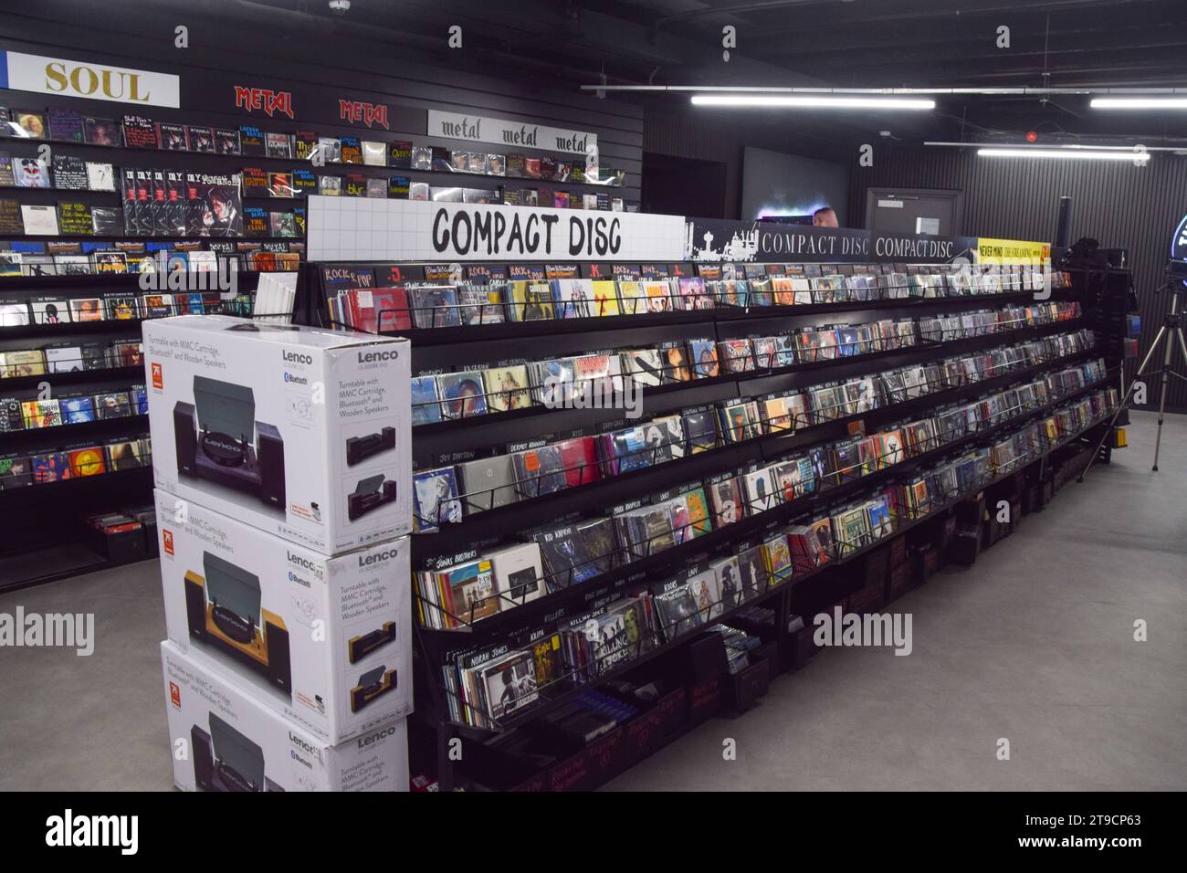 London, England, UK. 24th Nov, 2023. Shelves at the iconic ...