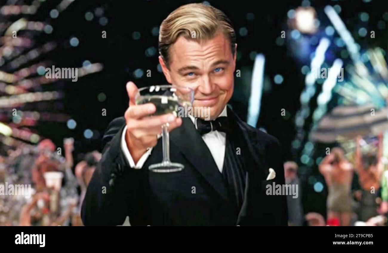 THE GREAT GATSBY 2013 Warner Bros. Pictures film with Leonardo DiCaprio Stock Photo