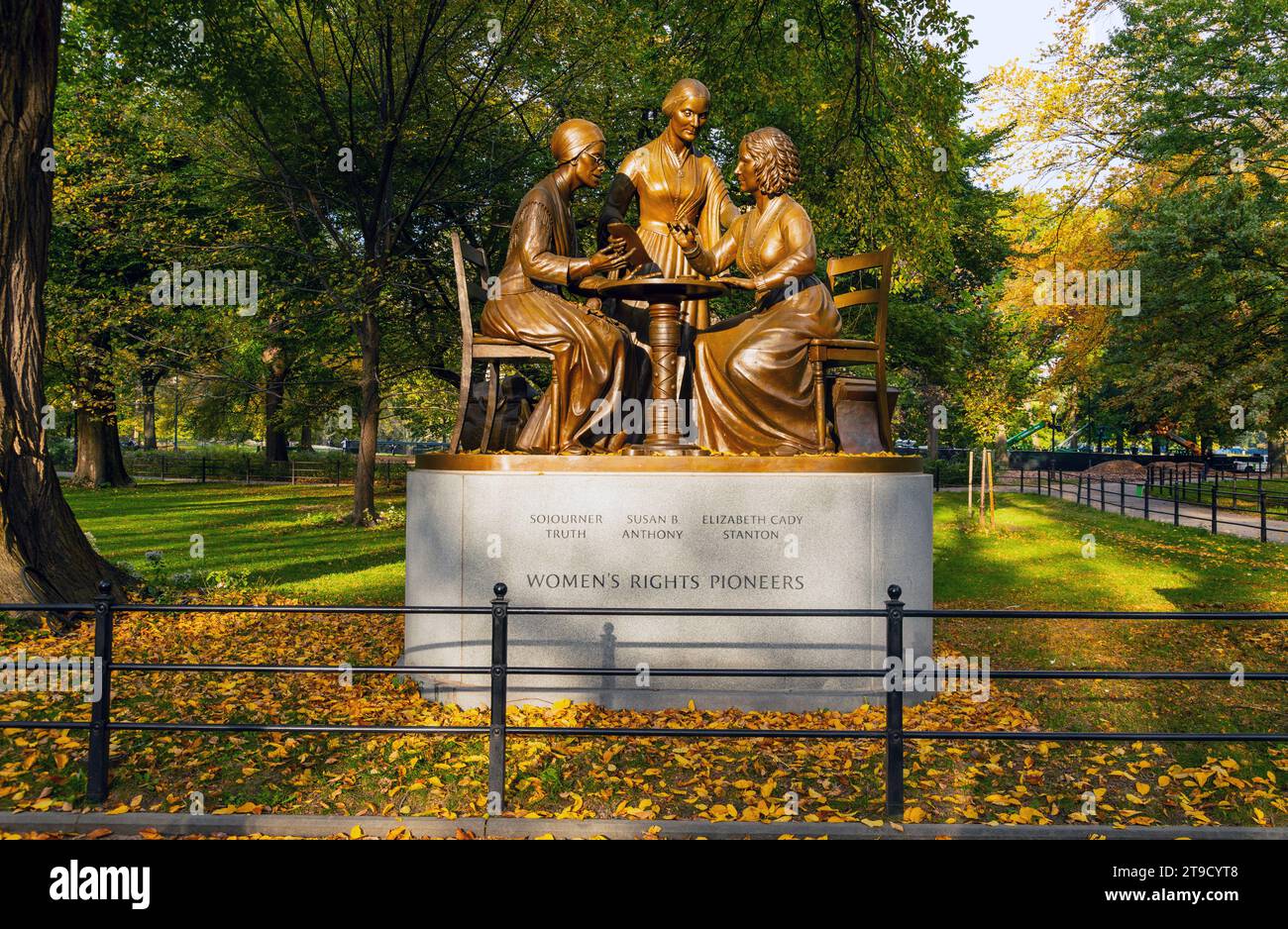 Women's Rights Pioneer's statue, Central Park, New York City, U.S.A