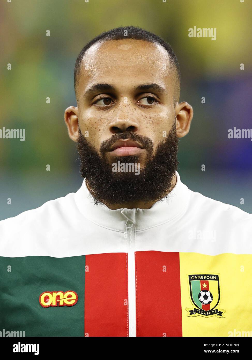 LUSAIL CITY - Bryan Mbeumo of Cameroon during the FIFA World Cup Qatar 2022 group G match between Cameroon and Brazil at Lusail Stadium on December 2, 2022 in Lusail City, Qatar. ANP | Hollandse Hoogte | MAURICE VAN STEEN Stock Photo