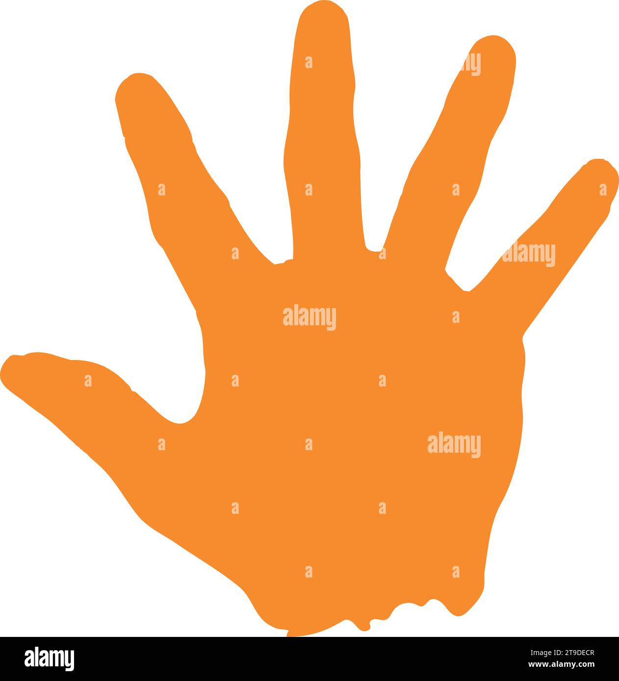 handprint paint colors on white background Stock Vector Image & Art - Alamy