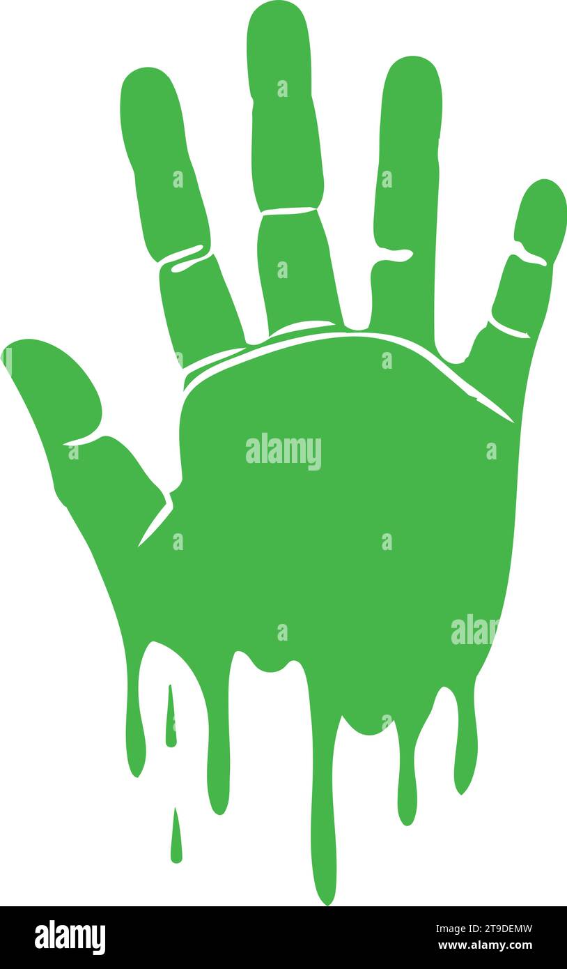 handprint paint colors dripping Stock Vector Image & Art - Alamy