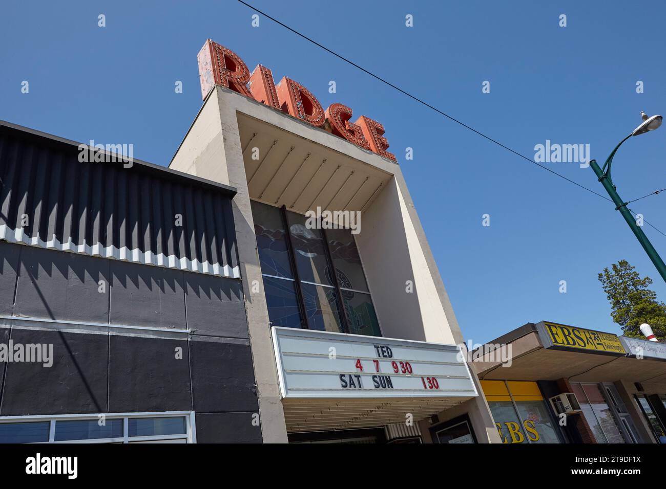 Historical Ridge movie theatre on Vancouver west side before
