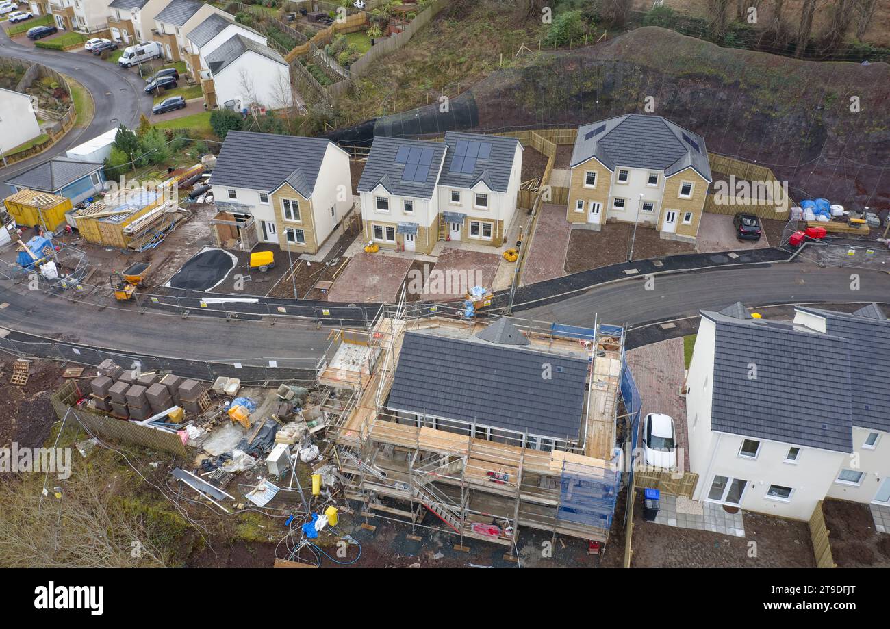 New housing development building houses for increased demand in rural ...