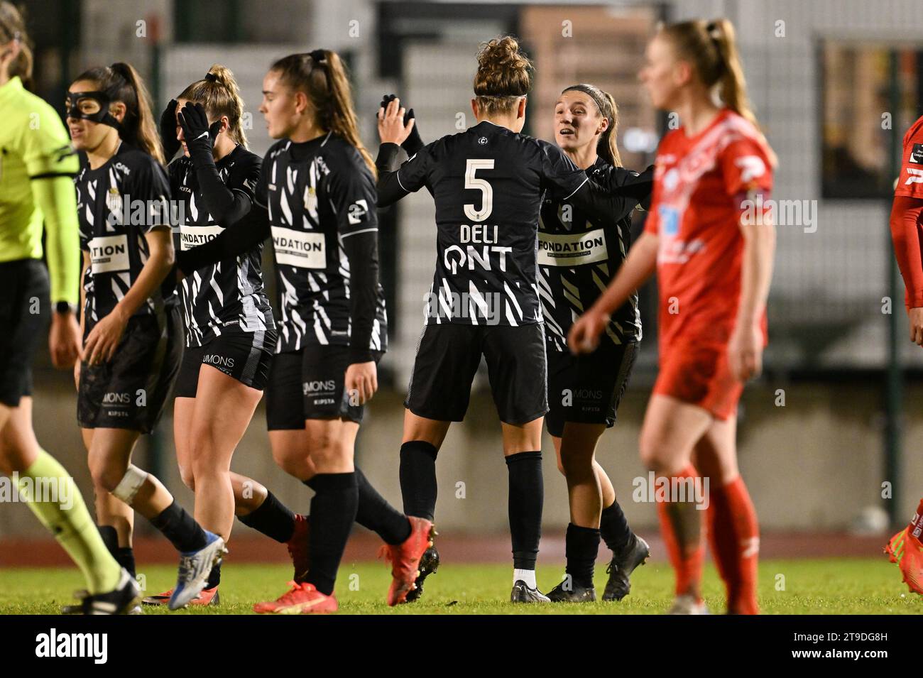 Woluwe, Belgium. 24th Nov, 2023. players of Charleroi pictured ...