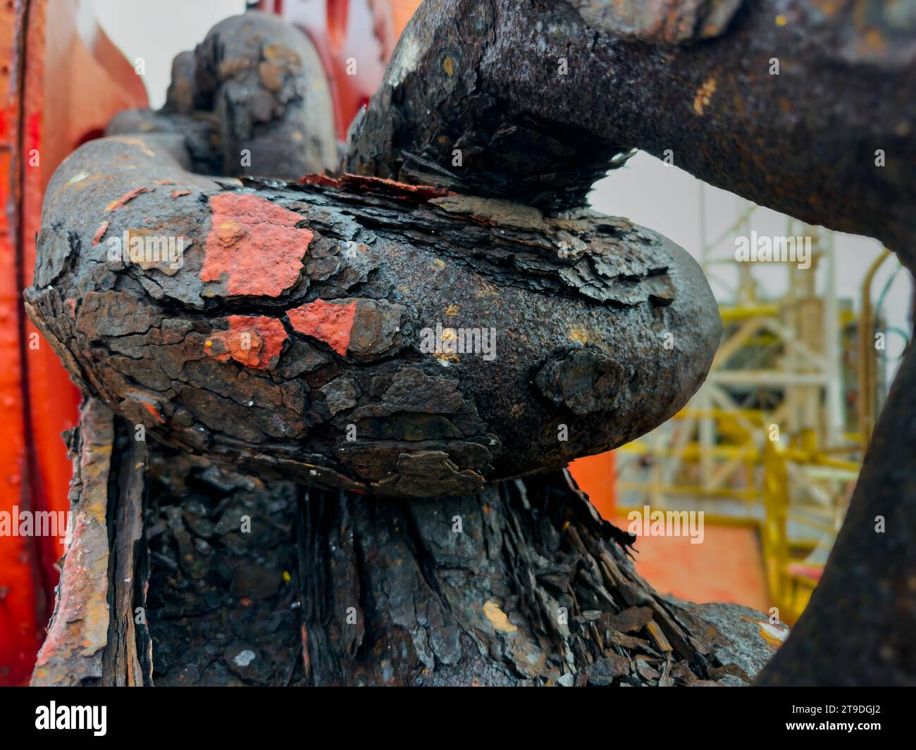 Old rusty chain. Stock Photo