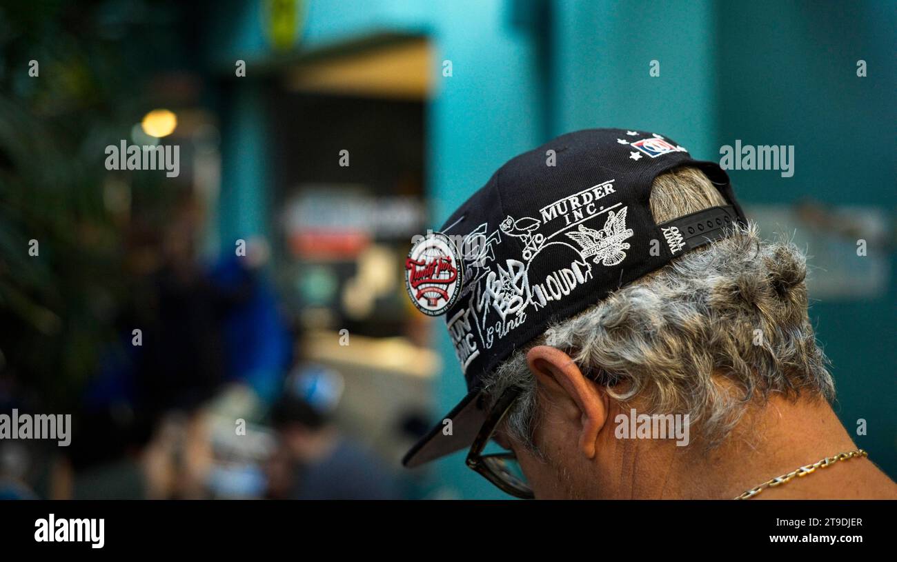 Ft. Lauderdale, Florida, USA. 24th Nov, 2023. LEEROY LEON wears a