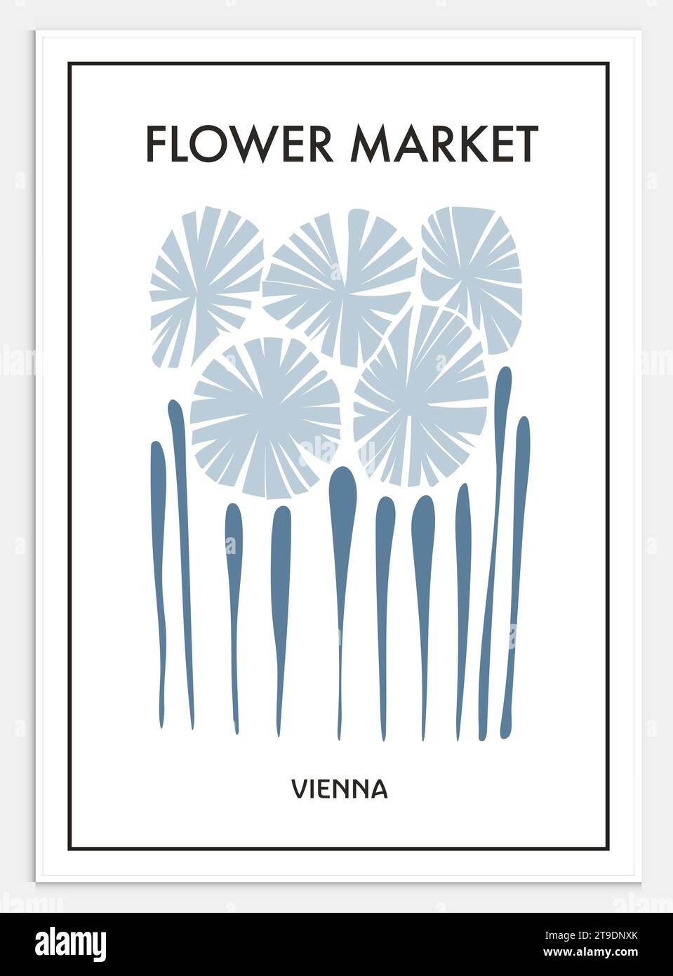 Contains Abstract Art Set in Flower Market Style, Modern Art Collection for Decoration. Vector İllustration Poster. Collection for trendy art. Stock Vector