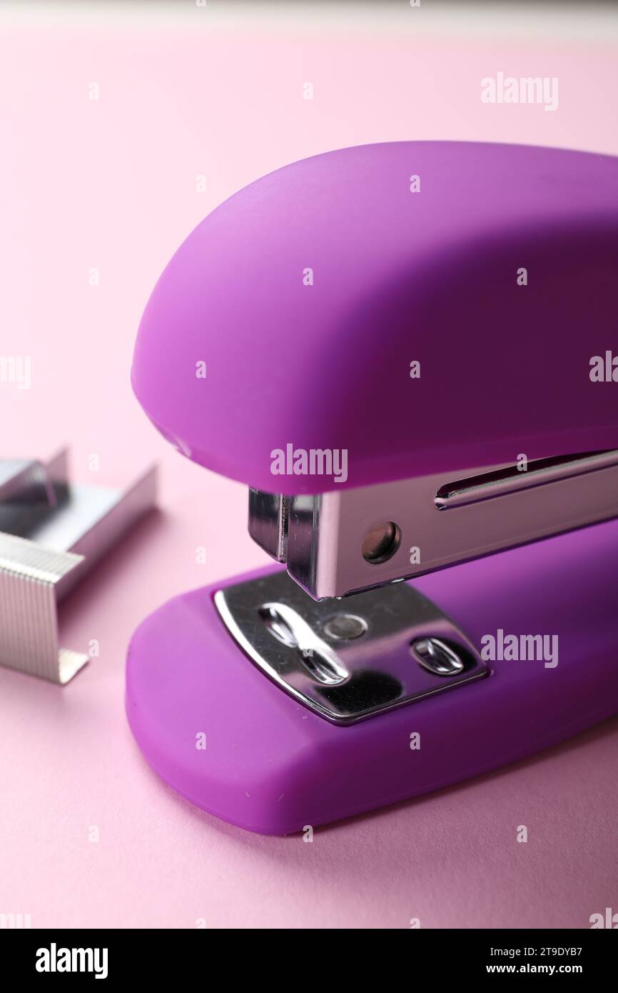 Purple stapler hi-res stock photography and images - Alamy