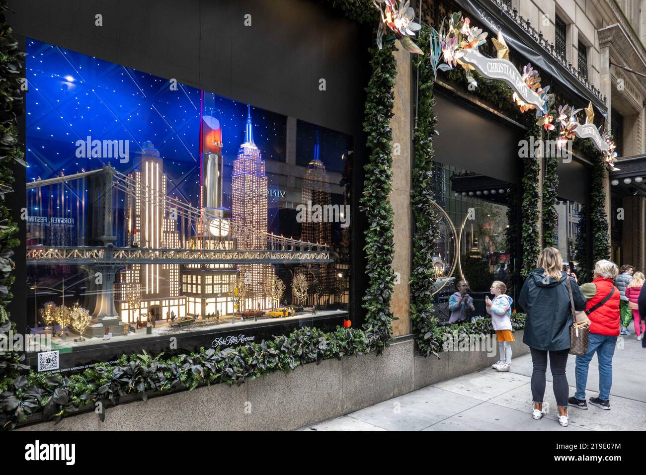 Christian Dior's carousel of dreams is the theme for the Saks Fifth