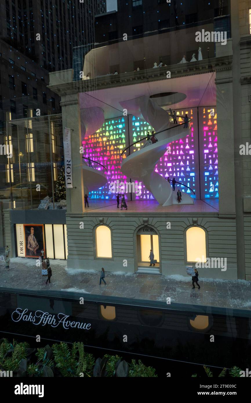 Christian Dior's carousel of dreams is the theme for the Saks Fifth