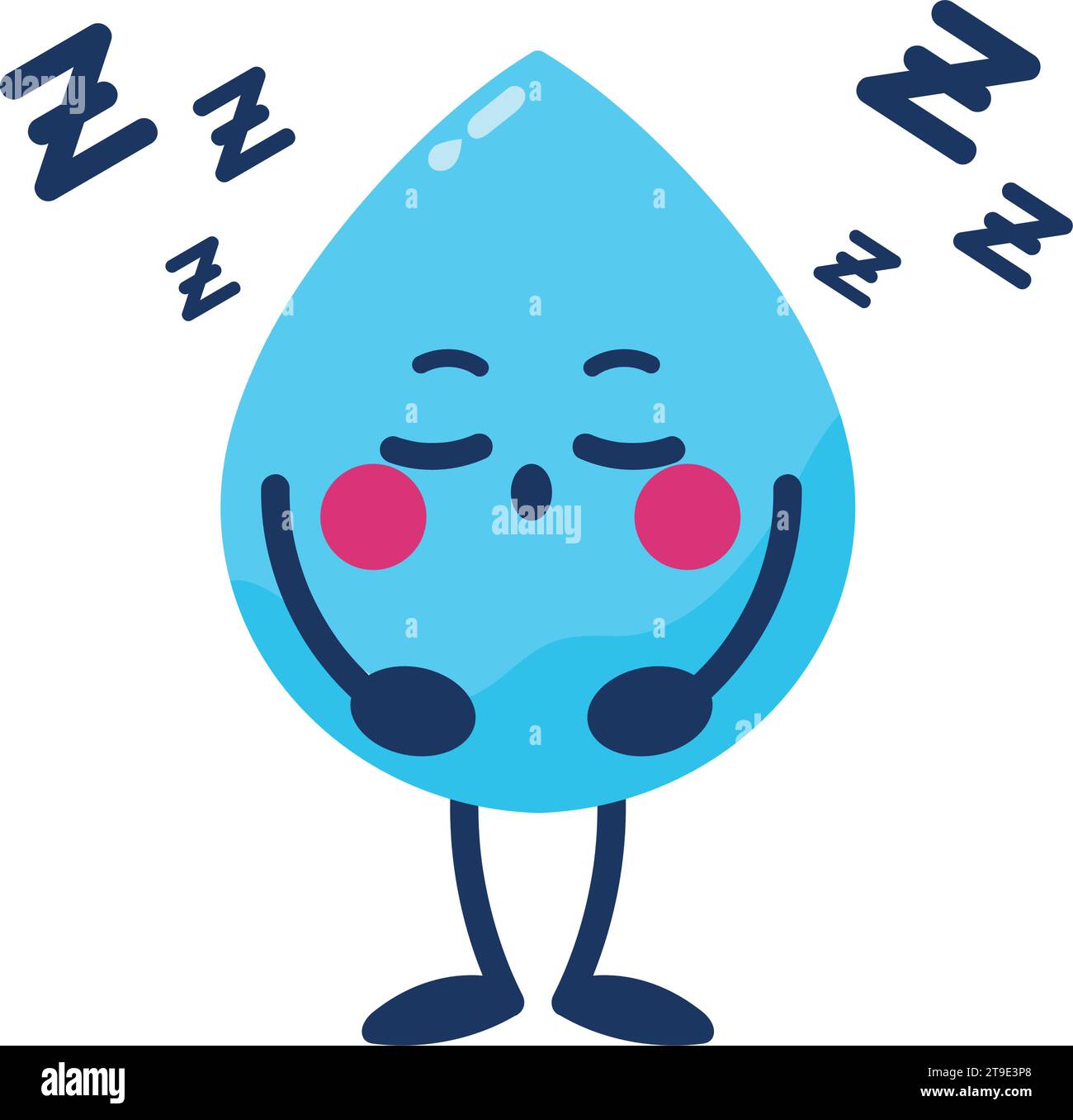 water day drop character illustration Stock Vector Image & Art - Alamy