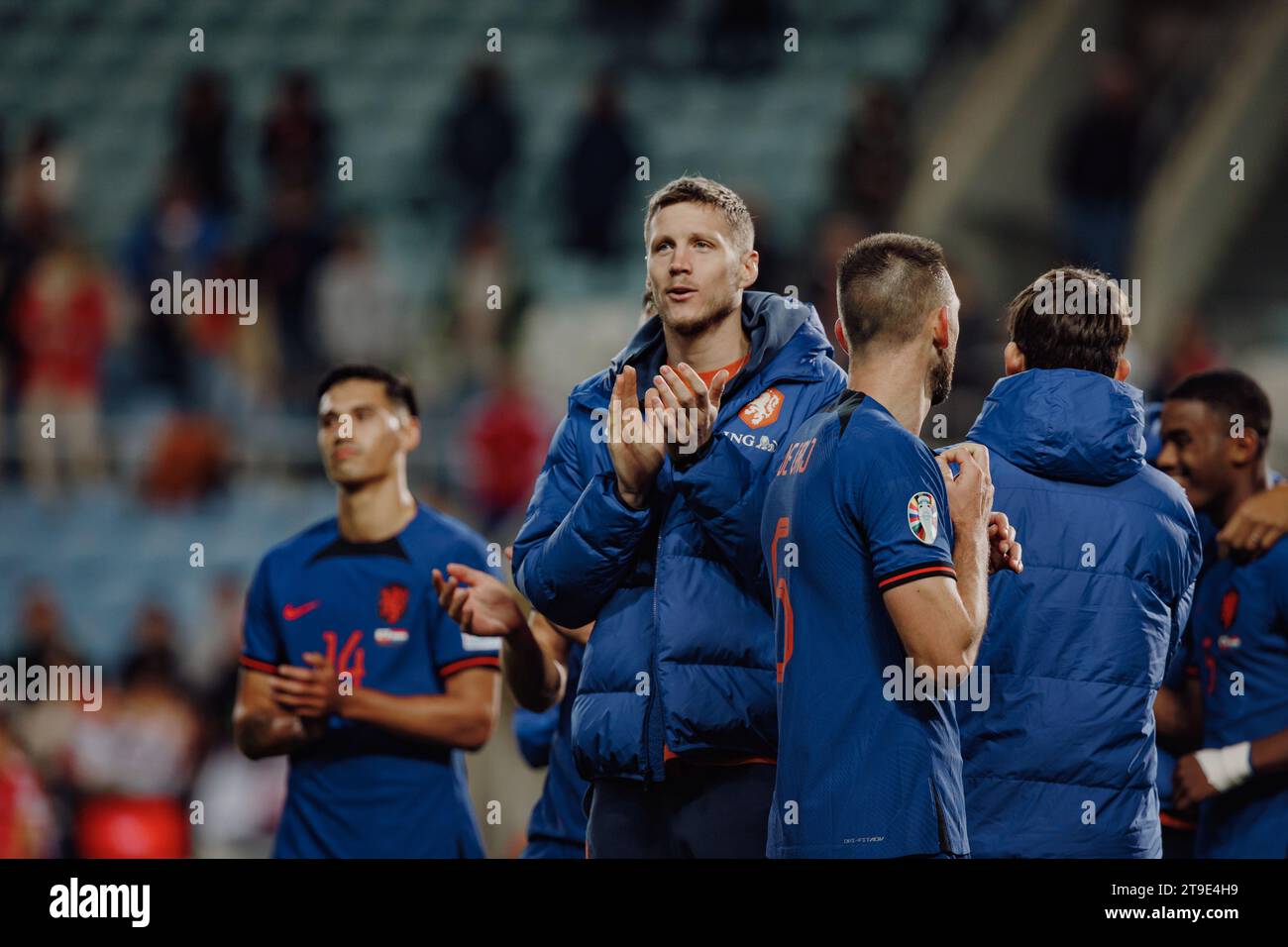 Wout Weghorst  during UEFA Euro 2024 qualifying game between  national teams of Gibraltar and Netherlands, Estadio Algarve, Loule, Faro, Portugal. (Ma Stock Photo