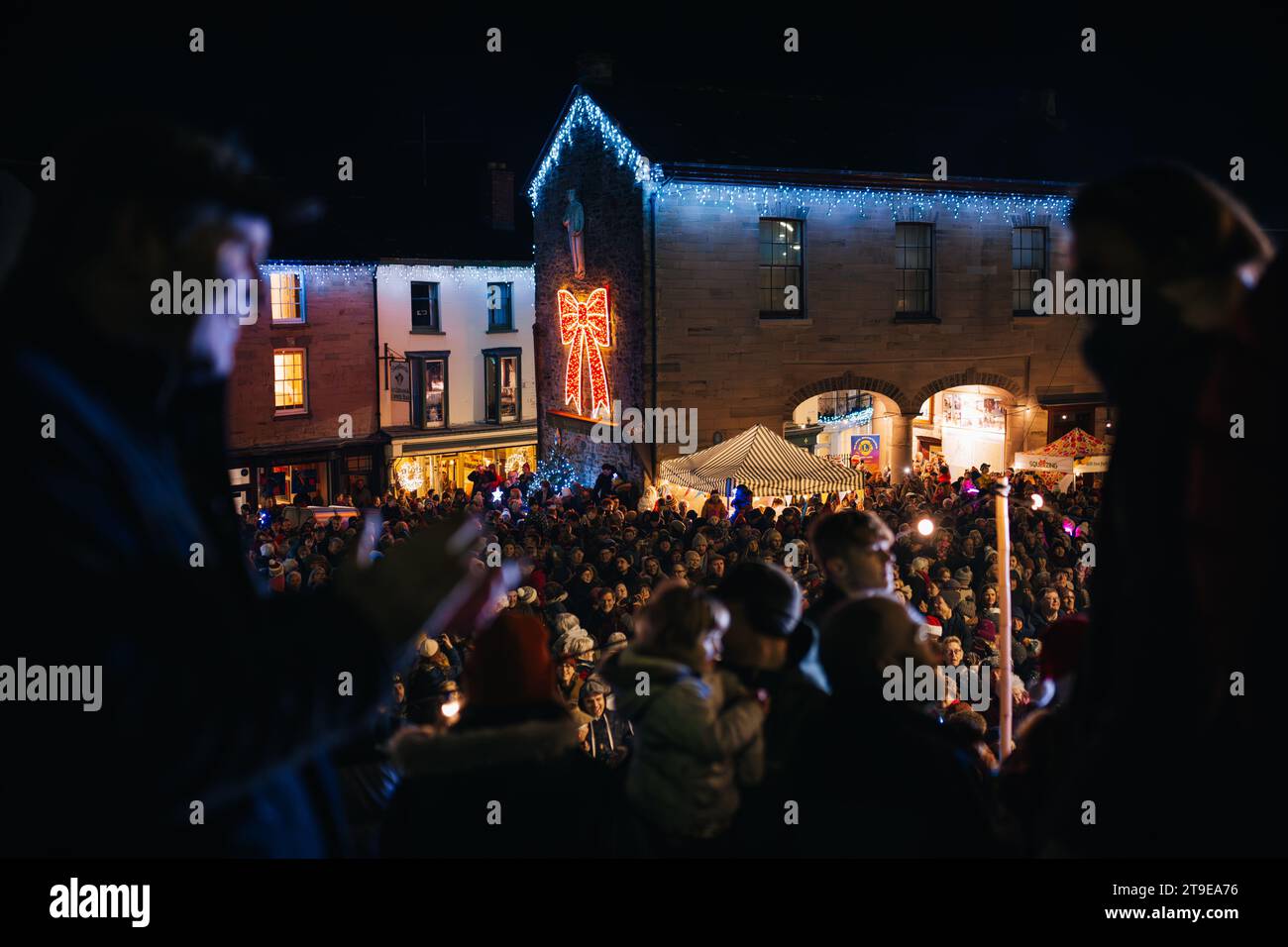 HayonWye, Wales, UK. Friday 24th November 2023. HayonWye Christmas