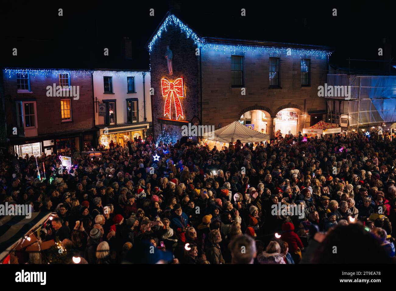 HayonWye, Wales, UK. Friday 24th November 2023. HayonWye Christmas