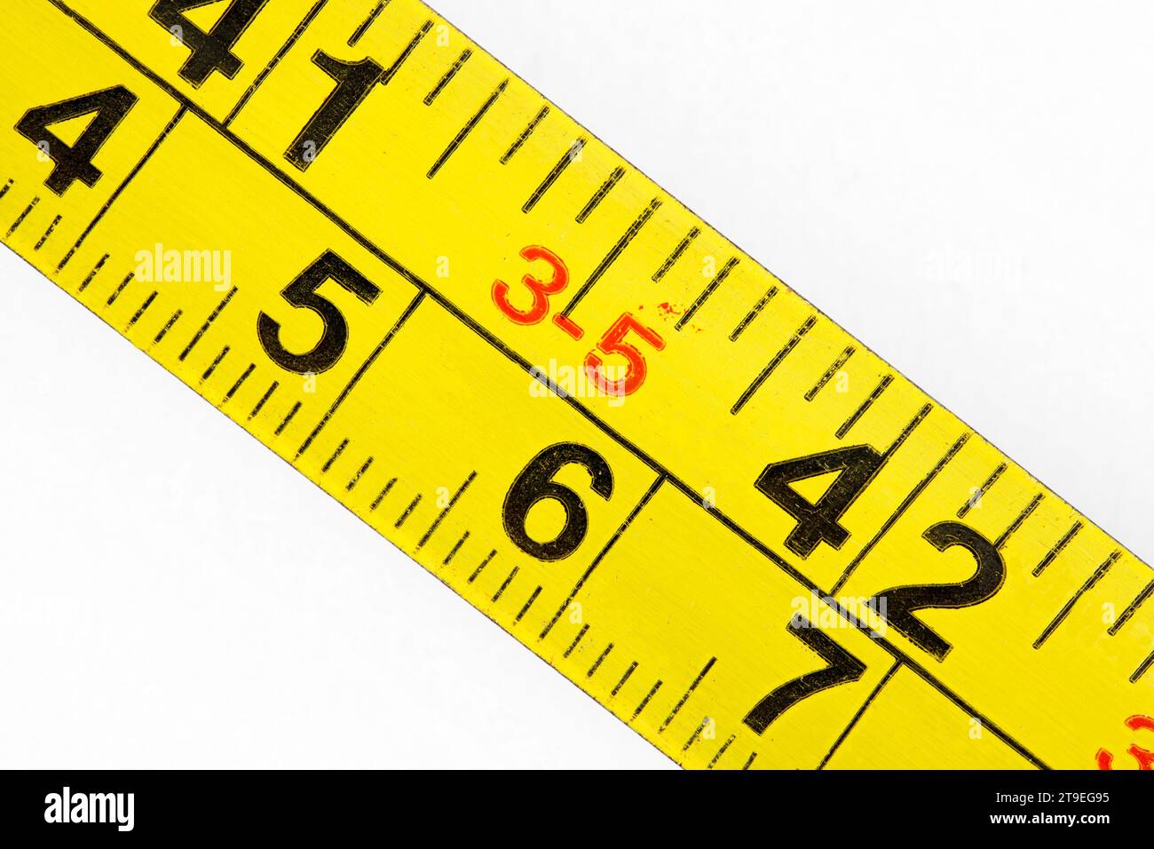 Steel tape measure in inches hi-res stock photography and images - Alamy
