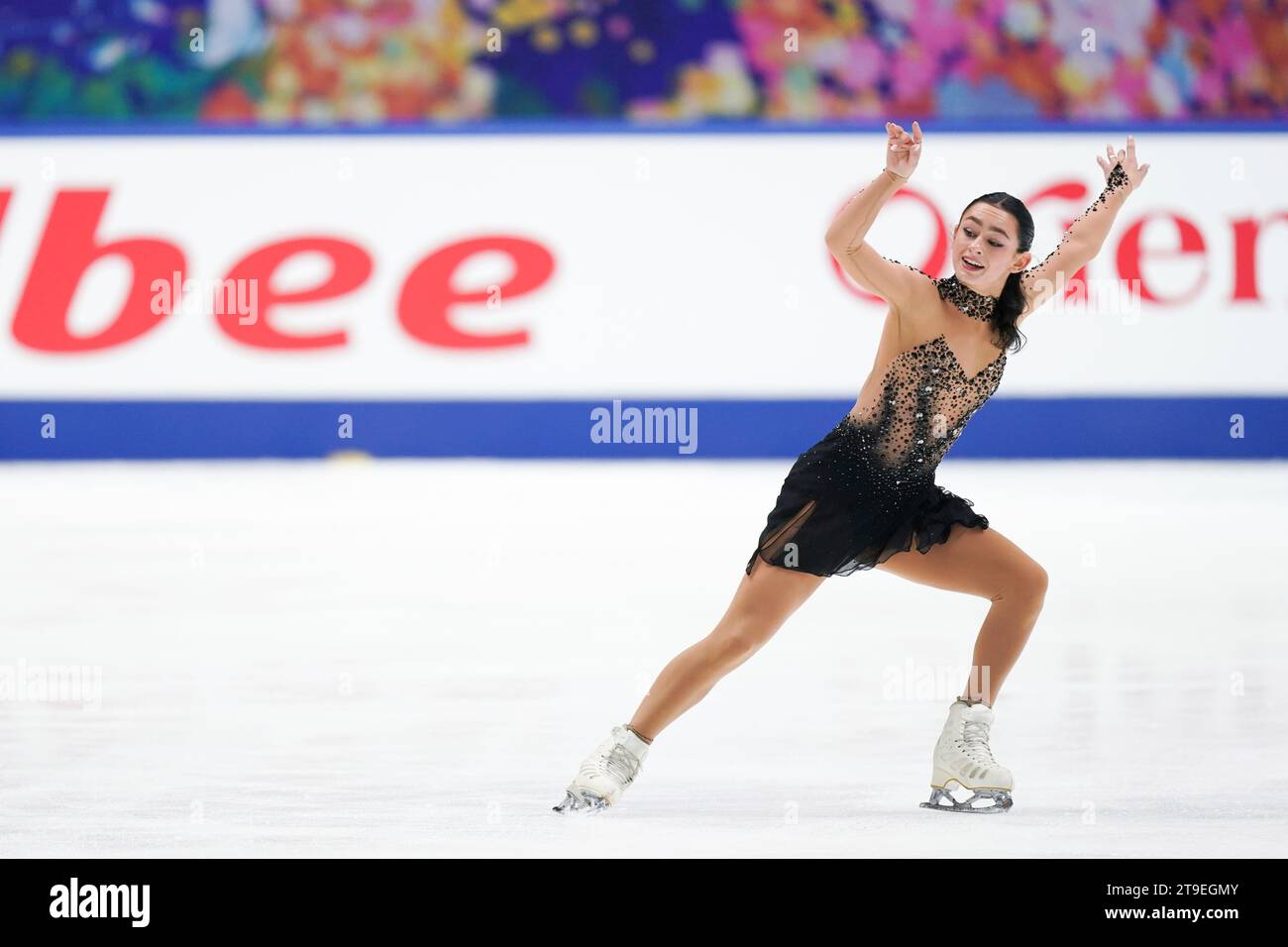 Ava Marie Ziegler of the United States performs in the women's free