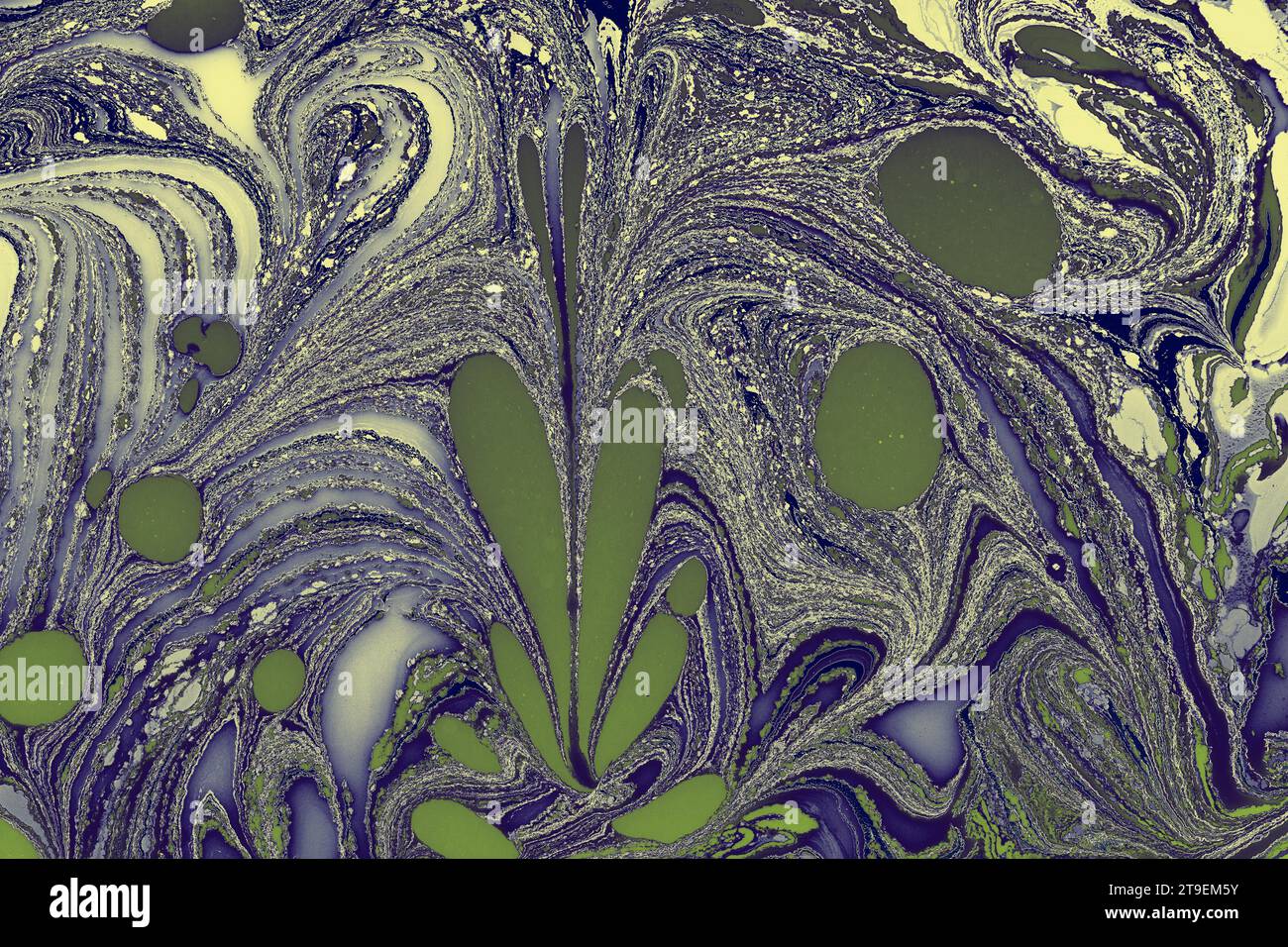 Abstract marbling floral pattern for fabric, tile design. background texture Stock Photo