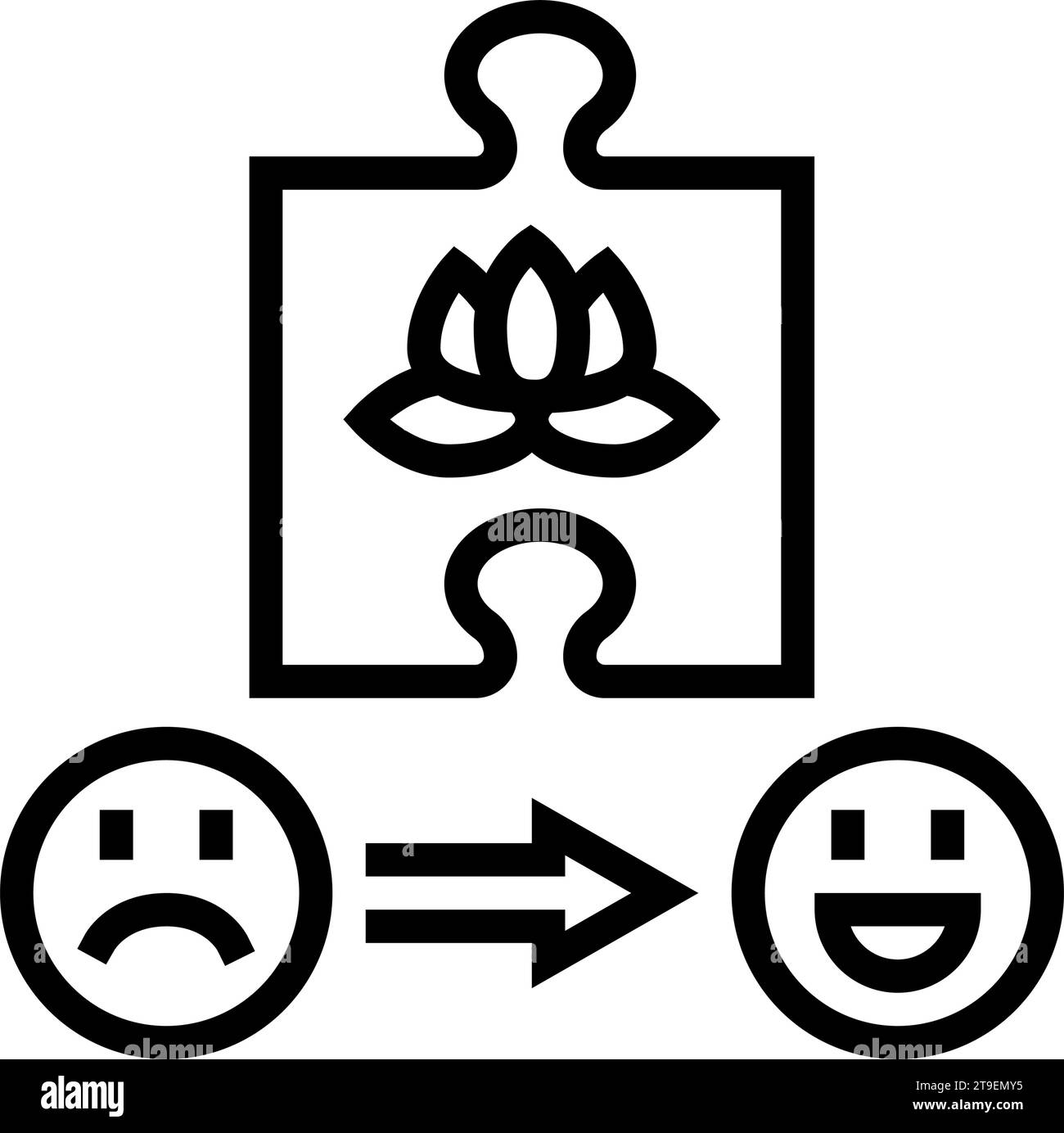 coping strategies mental health line icon vector illustration Stock ...