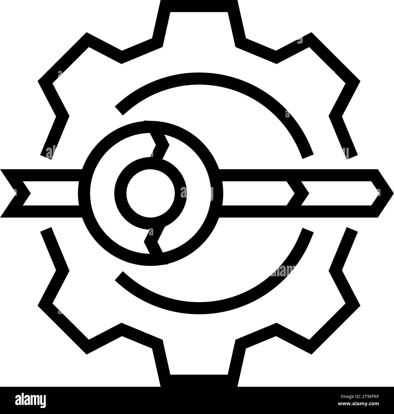 Rapid application development software line icon vector illustration