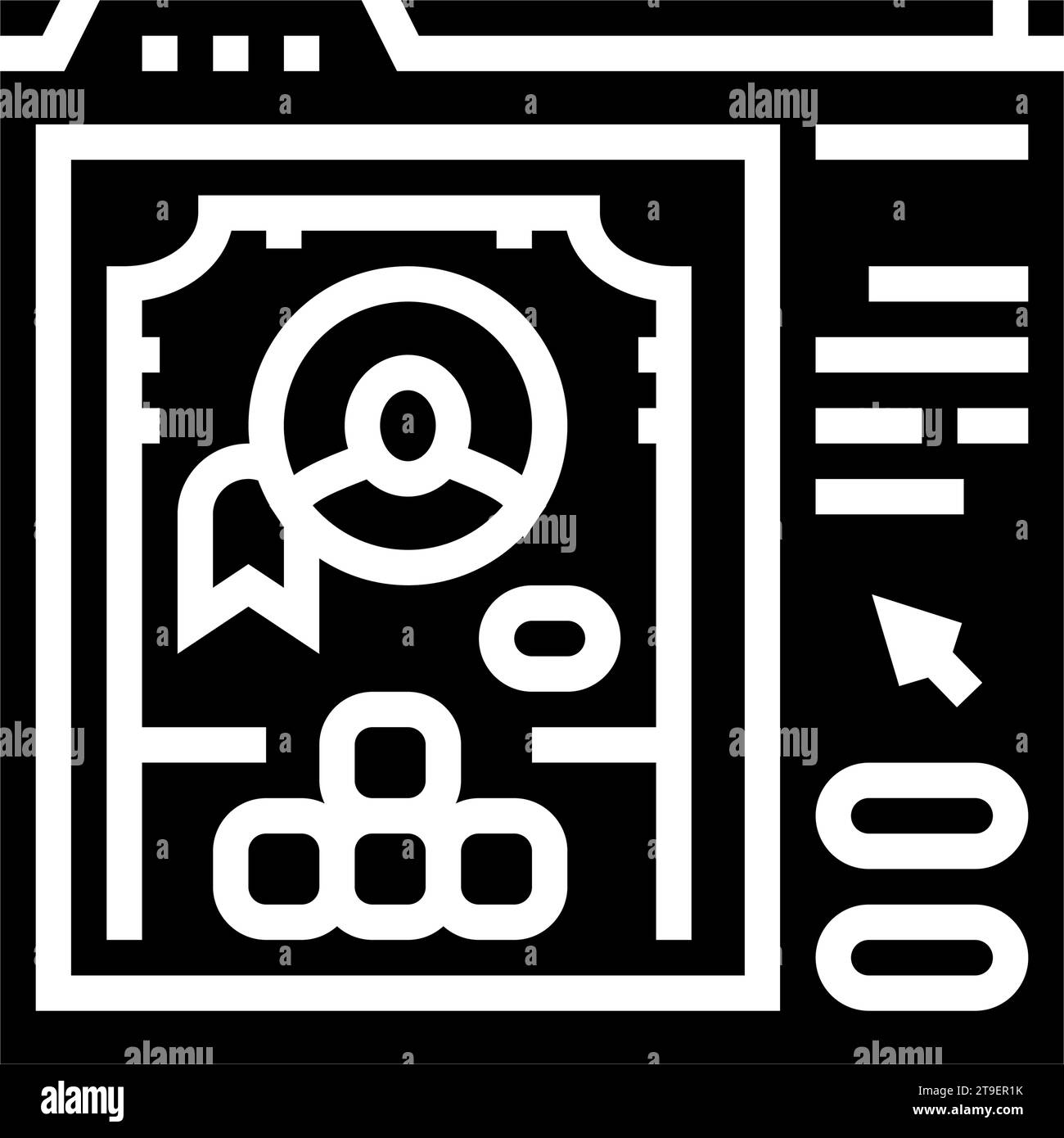 user interface design game glyph icon vector illustration Stock Vector ...