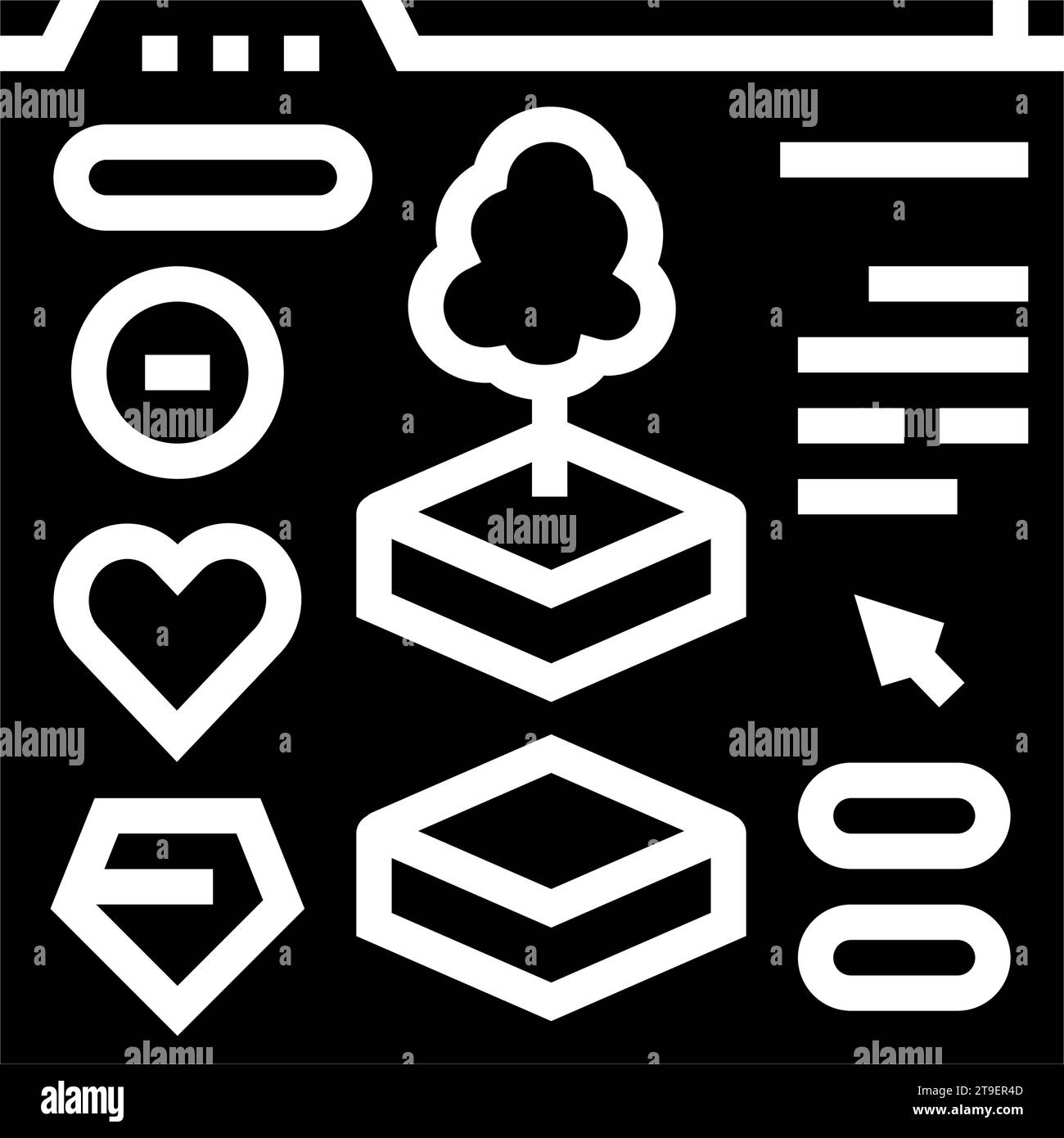assets game development glyph icon vector illustration Stock Vector ...