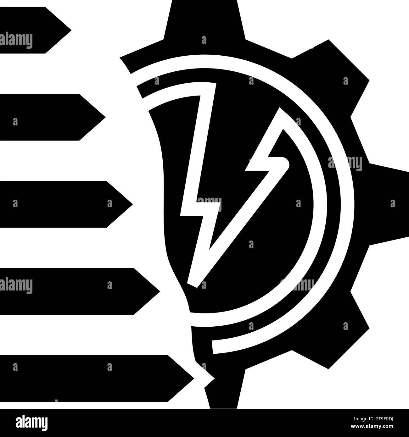 energy efficiency green living glyph icon vector illustration Stock ...