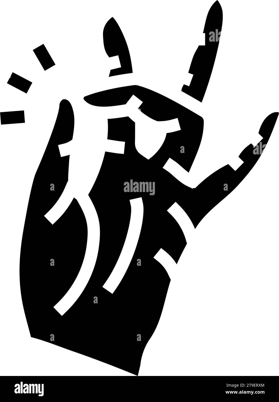 fine motor skills occupational therapist glyph icon vector illustration