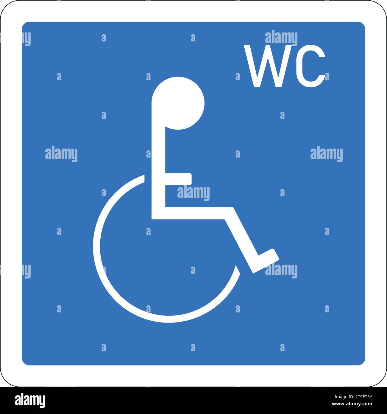 Toilet sign for disabled person Stock Vector Image & Art - Alamy