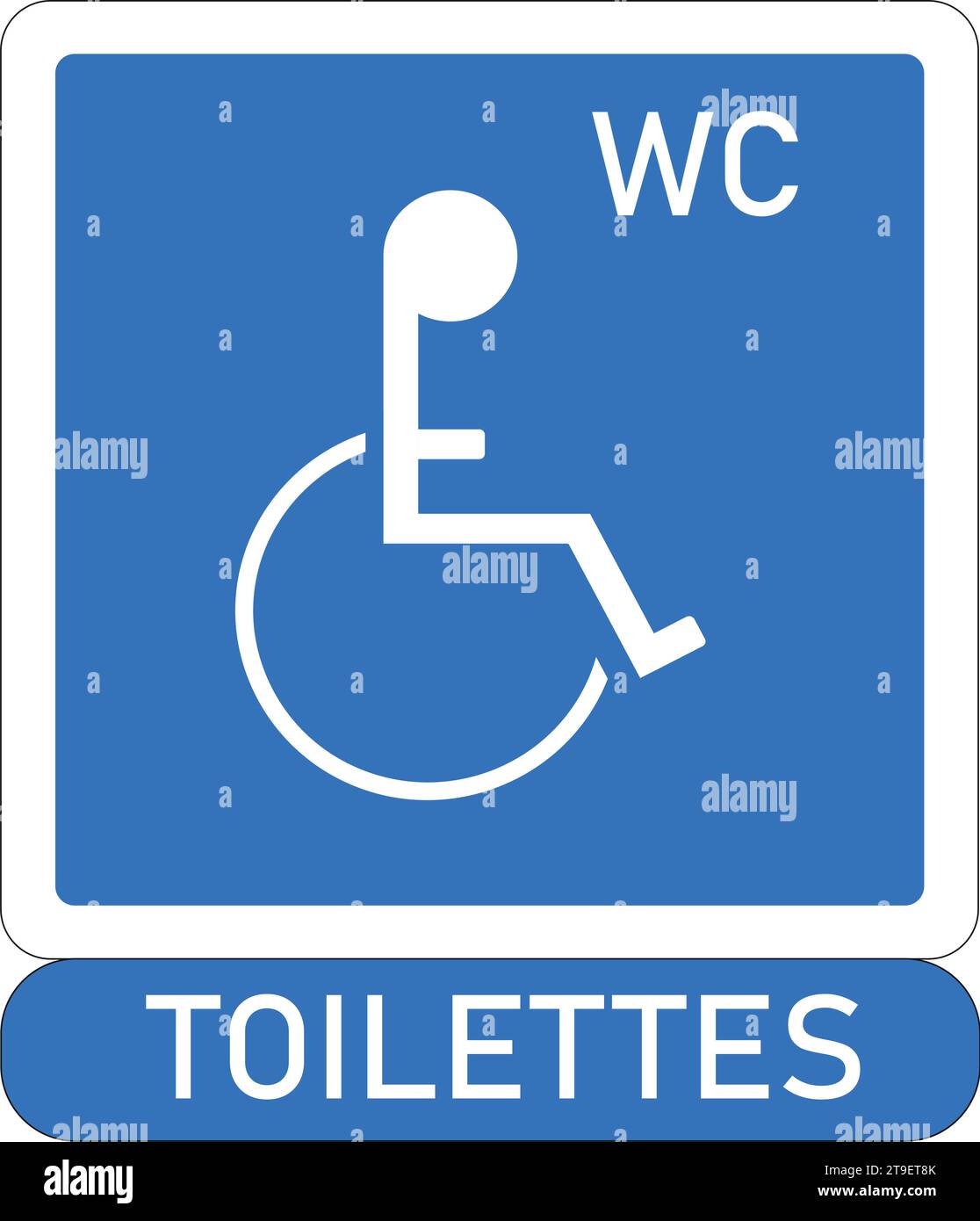 Toilet sign for disabled person Stock Vector Image & Art Alamy