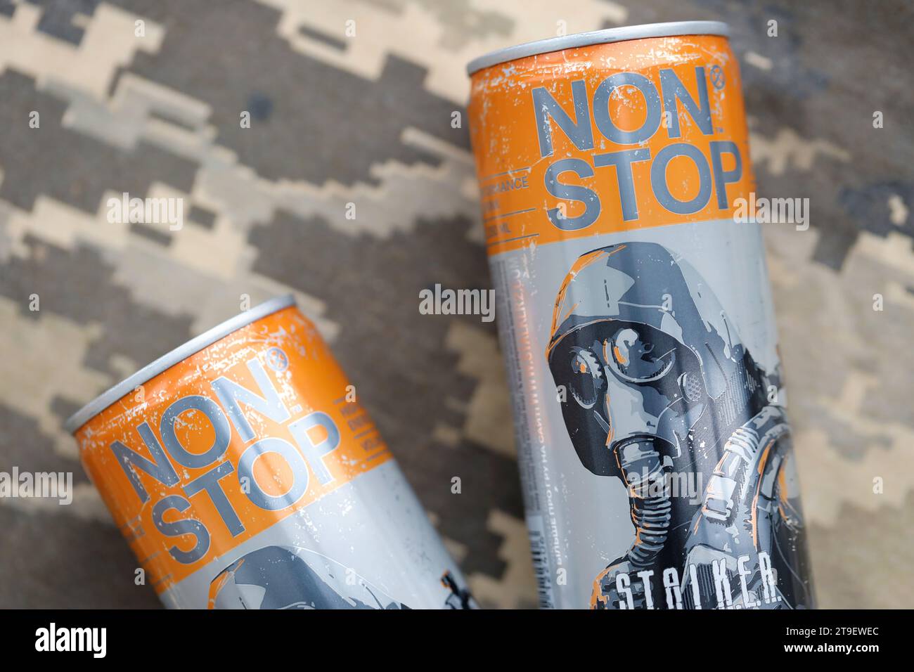 KYIV, UKRAINE OCTOBER 31, 2023 Non Stop energy drink with limited