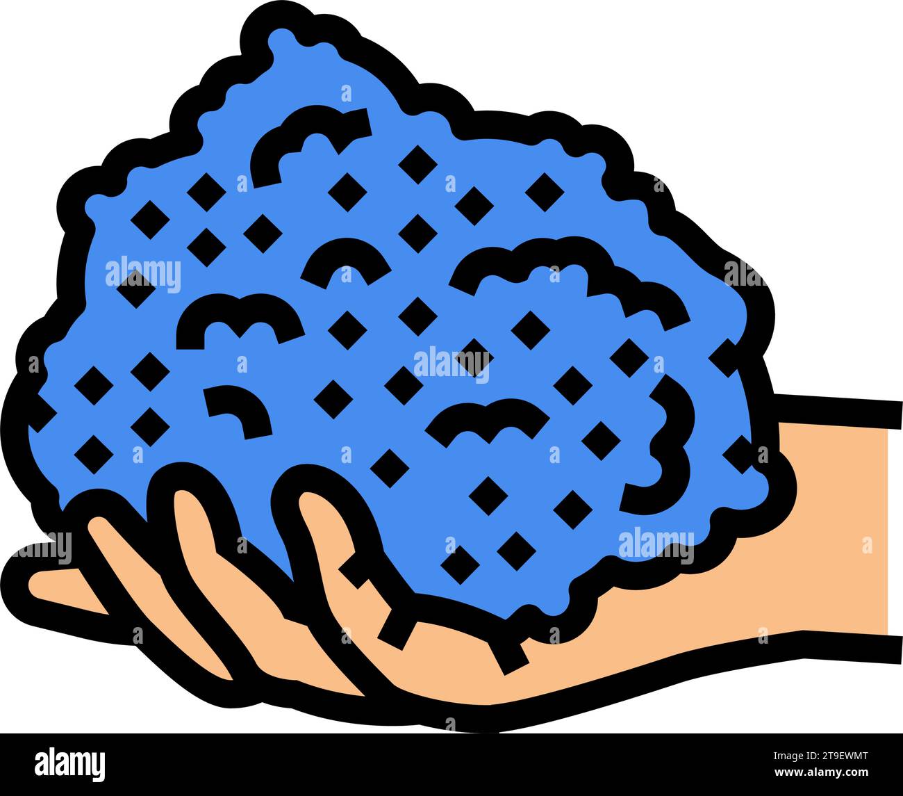 kinetic sand fidget toy color icon vector illustration Stock Vector ...