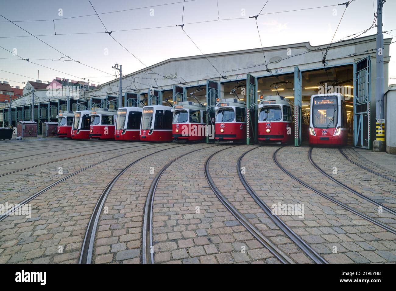 Wien,Straßenbahn Betriebsbahnhof Favoriten, verschiedene